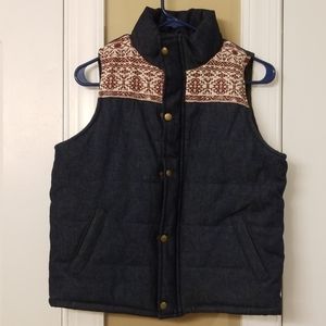 Womens denim vest medium